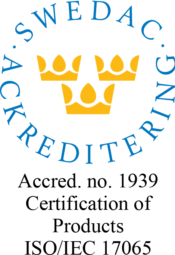 Accrediterad av Swedac