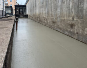 Betongarbete gjutning